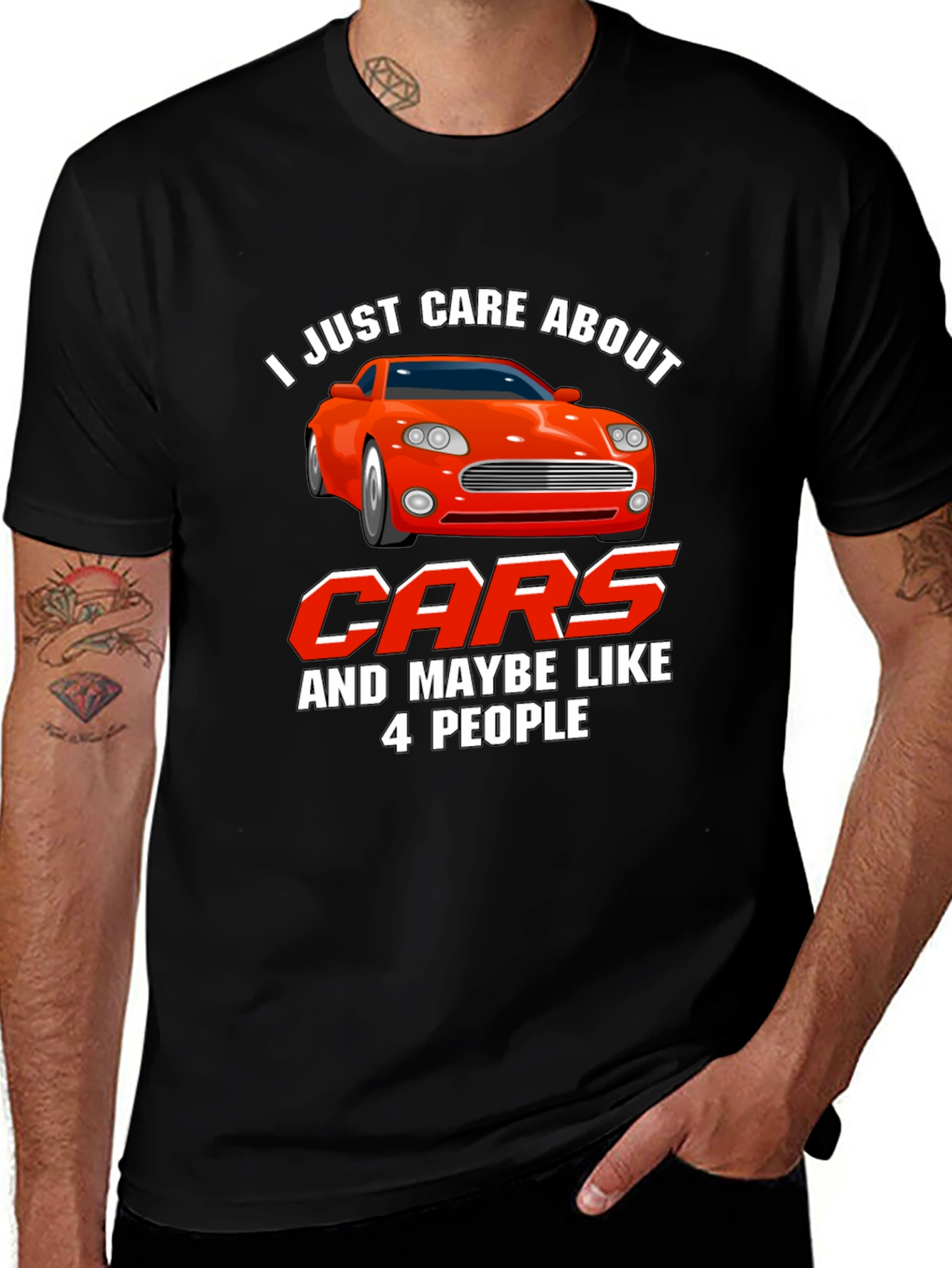 Care About Cars Graphic T-Shirt