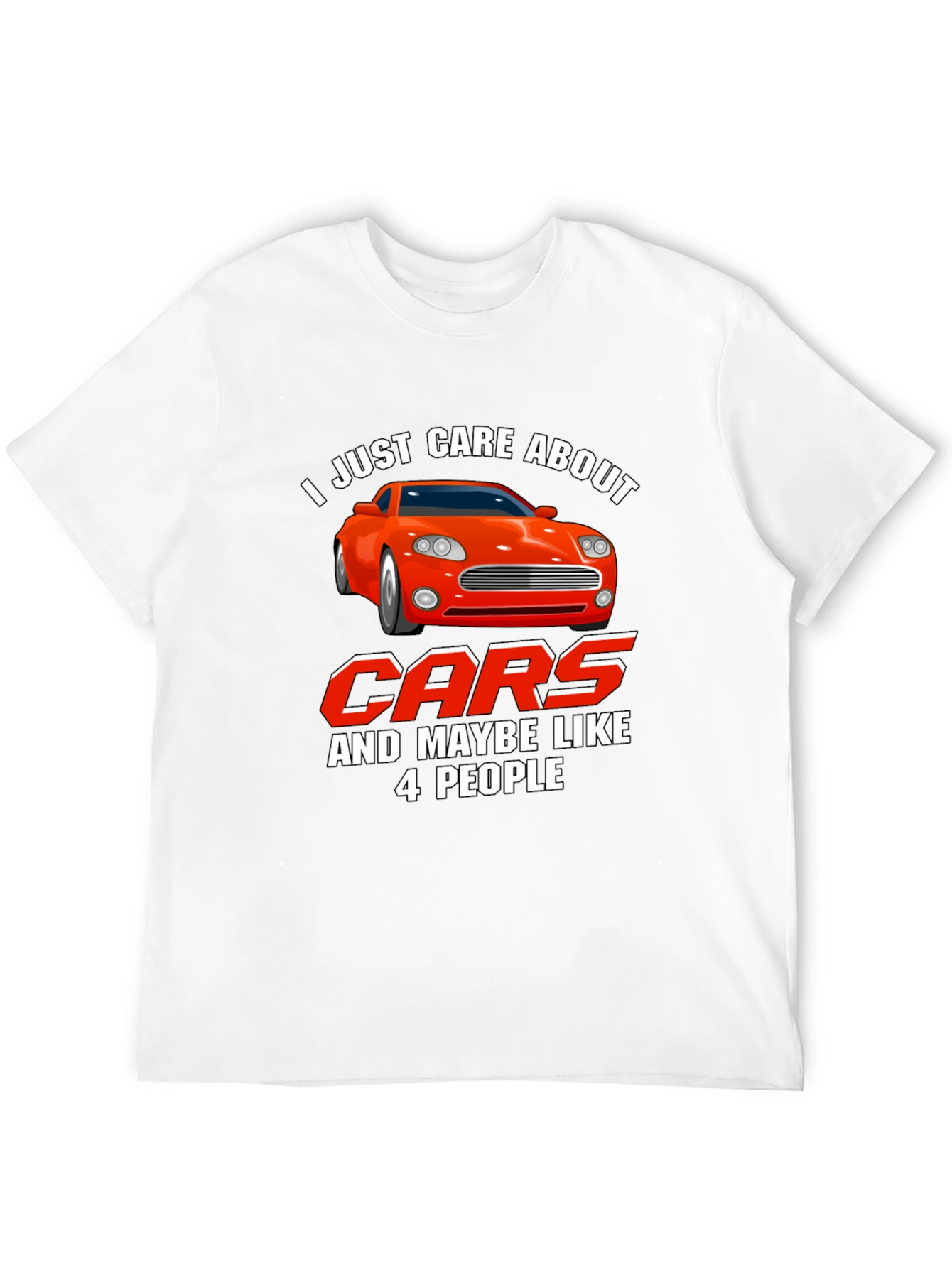 Care About Cars Graphic T-Shirt