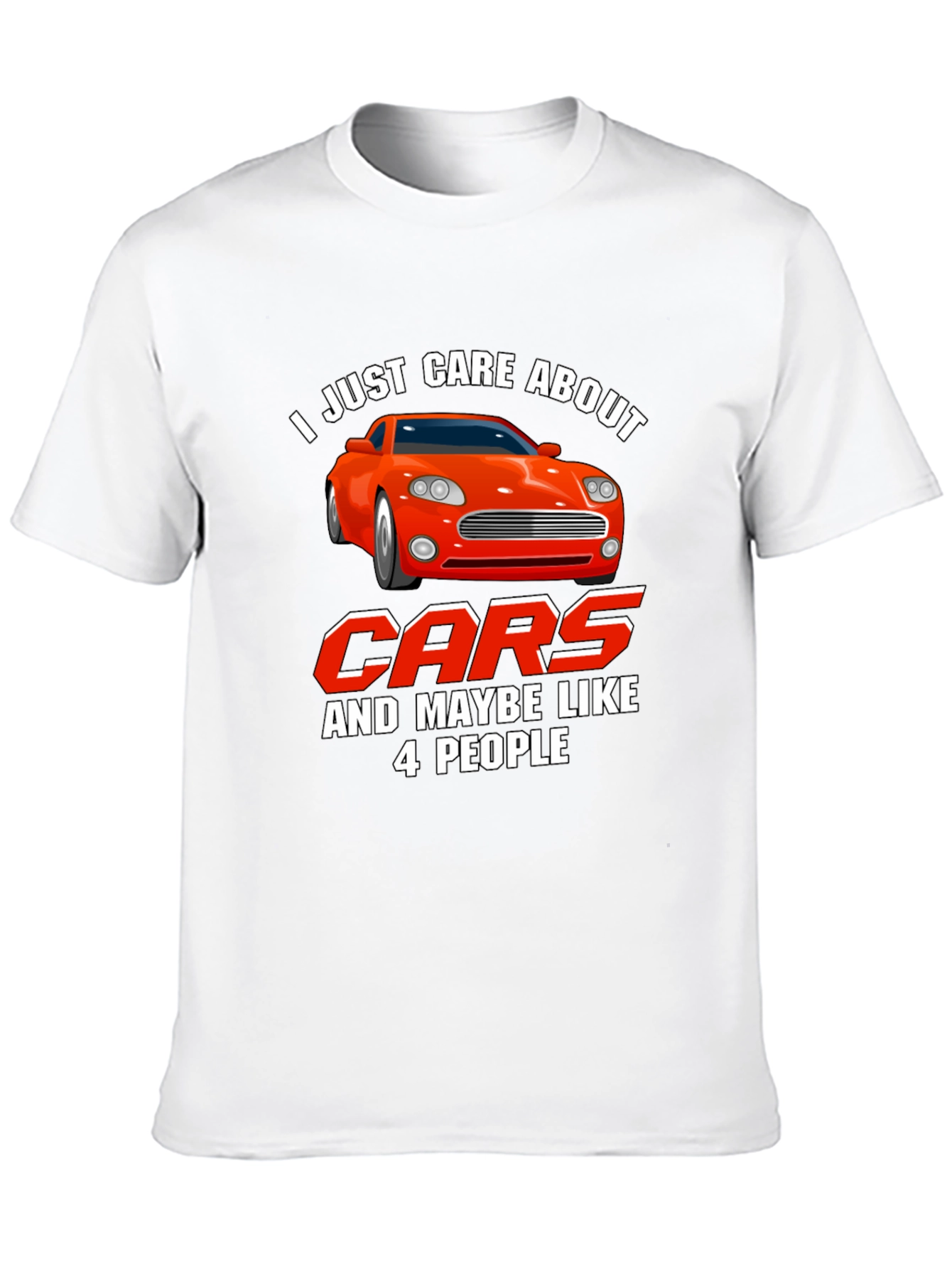 Care About Cars Graphic T-Shirt