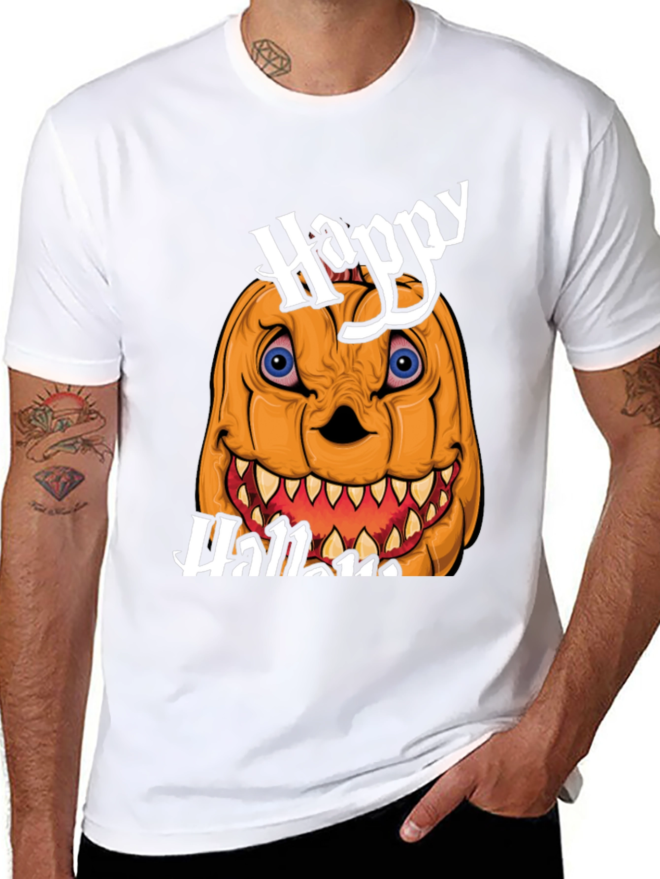Happy Halloween Pumpkin Graphic Tee