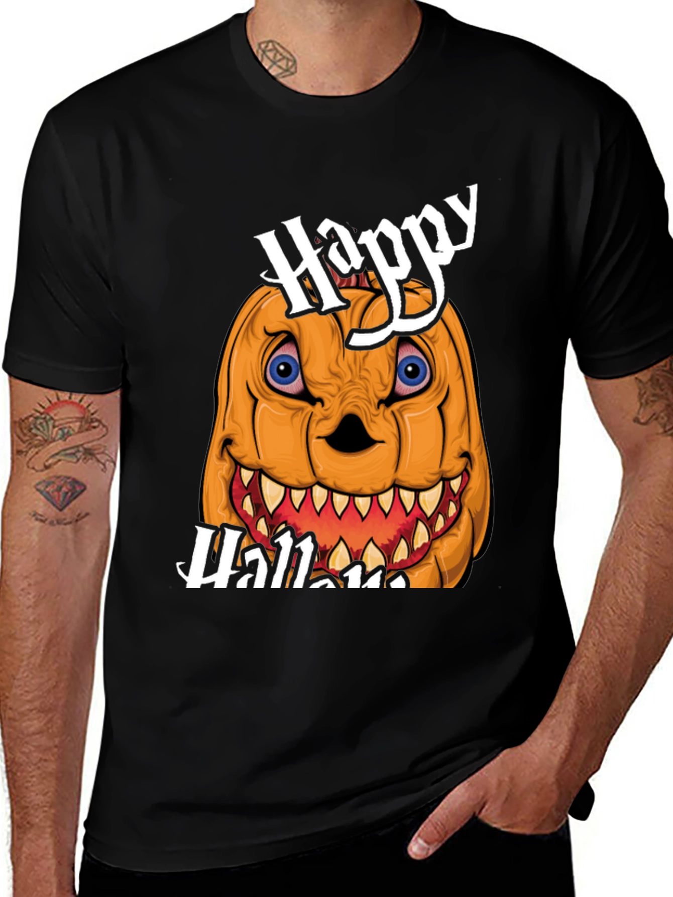 Happy Halloween Pumpkin Graphic Tee