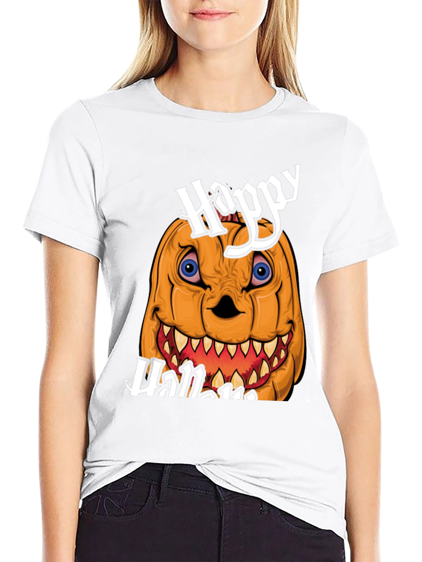 Happy Halloween Pumpkin Graphic Tee