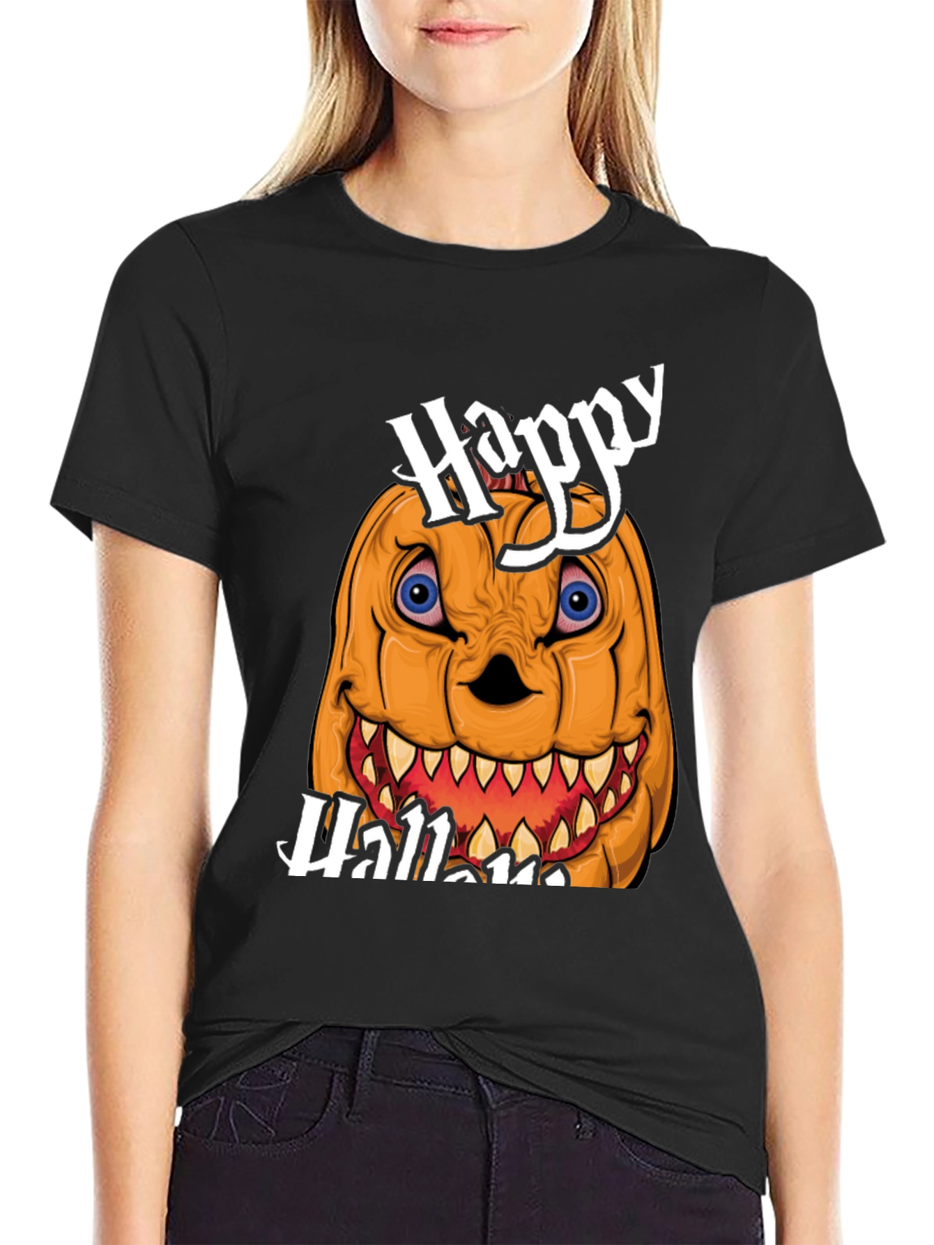 Happy Halloween Pumpkin Graphic Tee