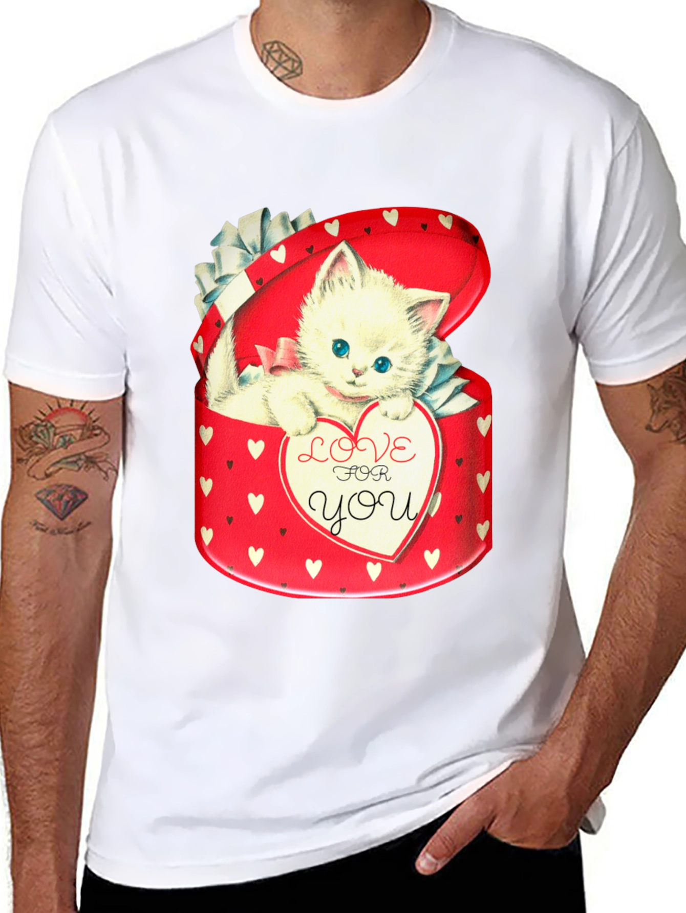 Kitten in Heart Box T-Shirt