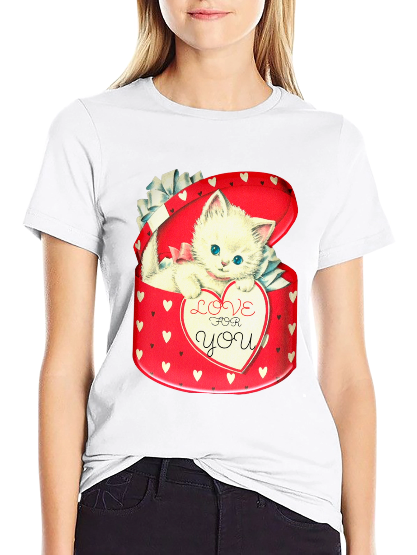 Kitten in Heart Box T-Shirt