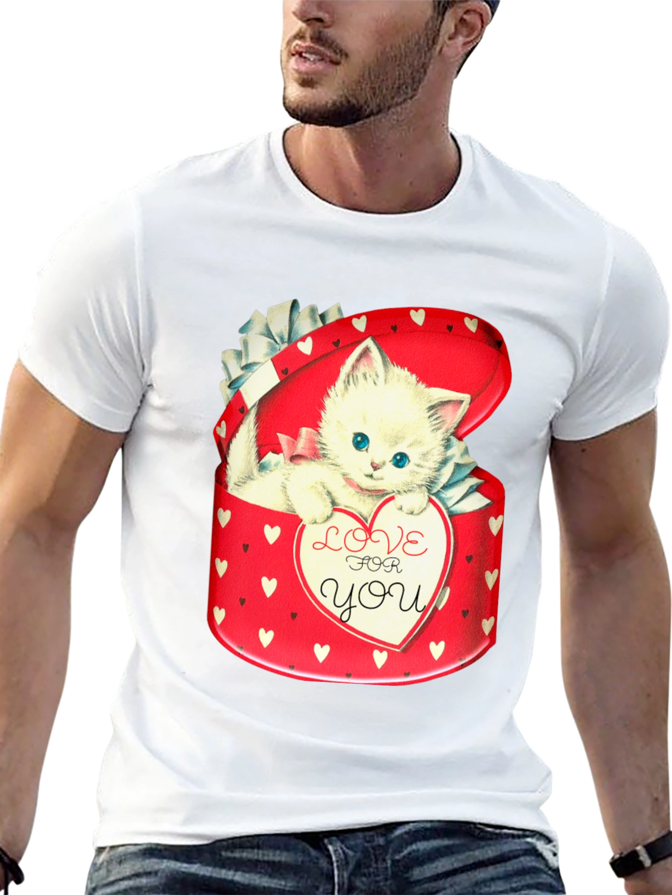 Kitten in Heart Box T-Shirt