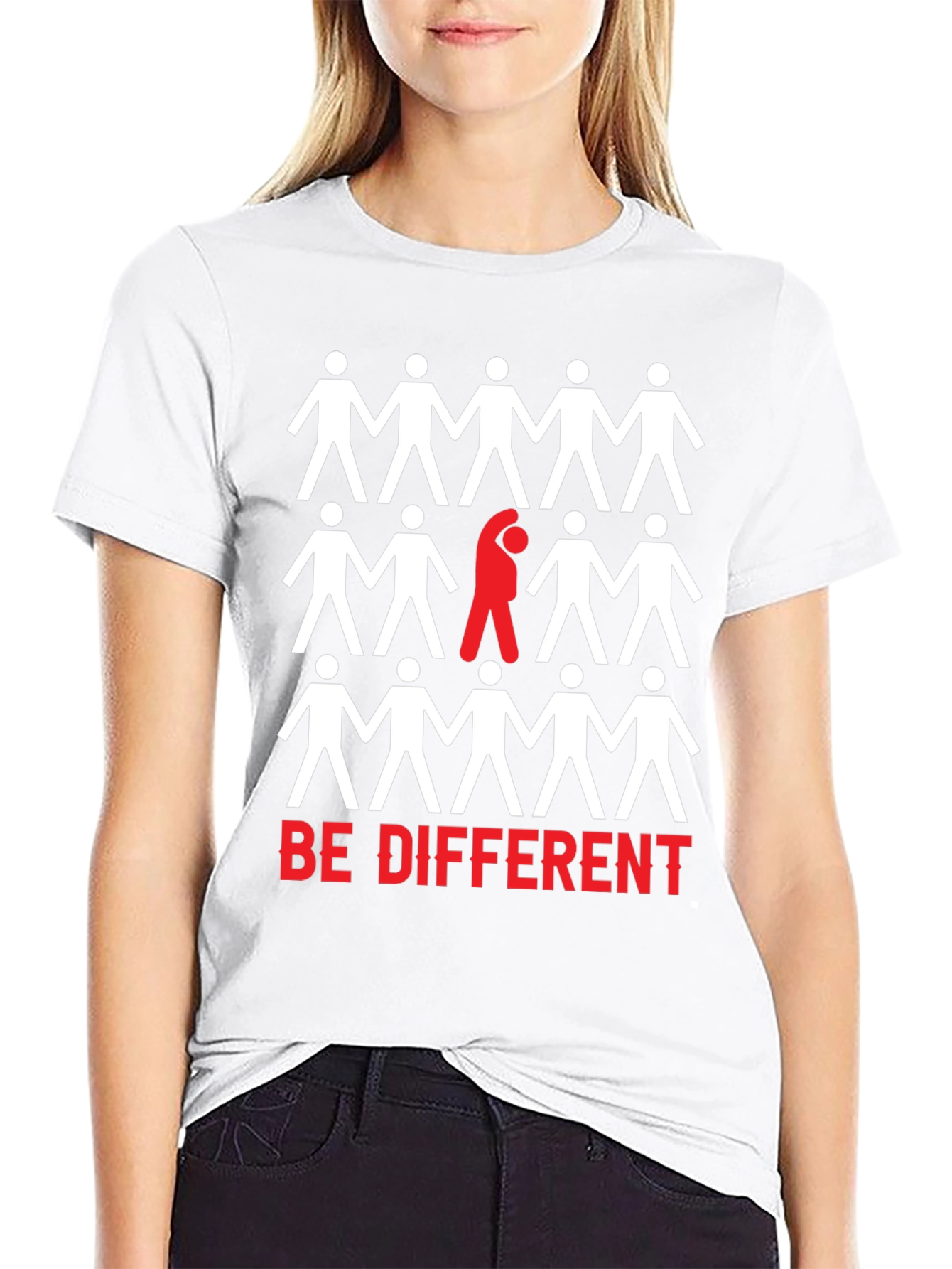 Be Different Graphic Print T-Shirt