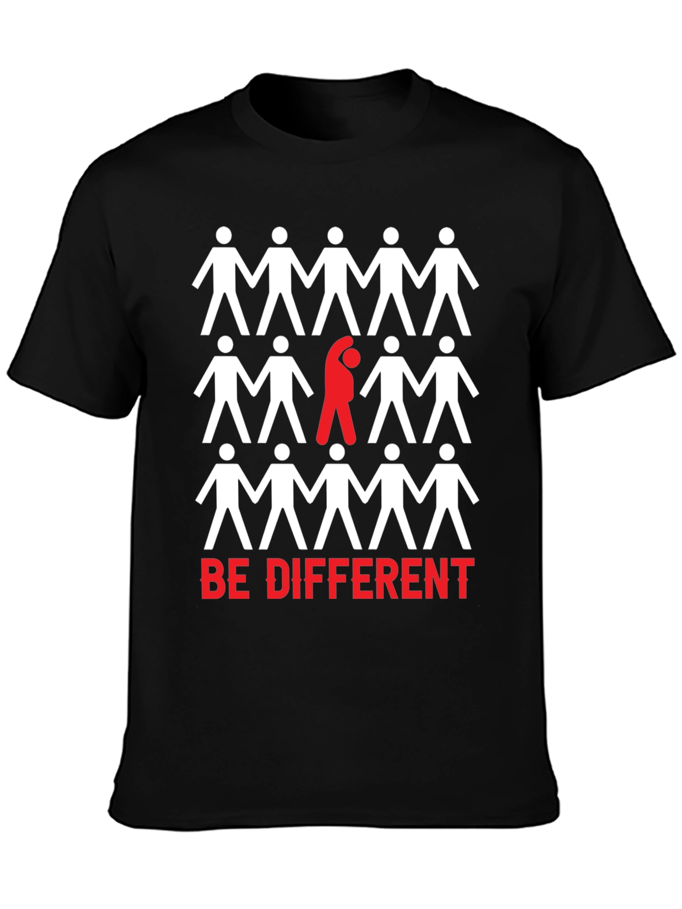 Be Different Graphic Print T-Shirt