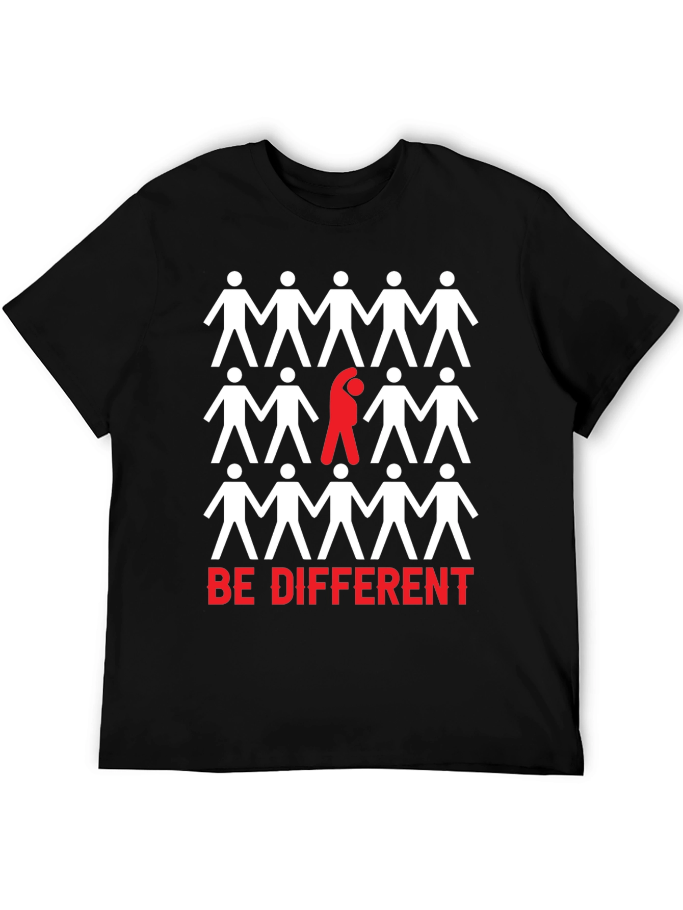 Be Different Graphic Print T-Shirt