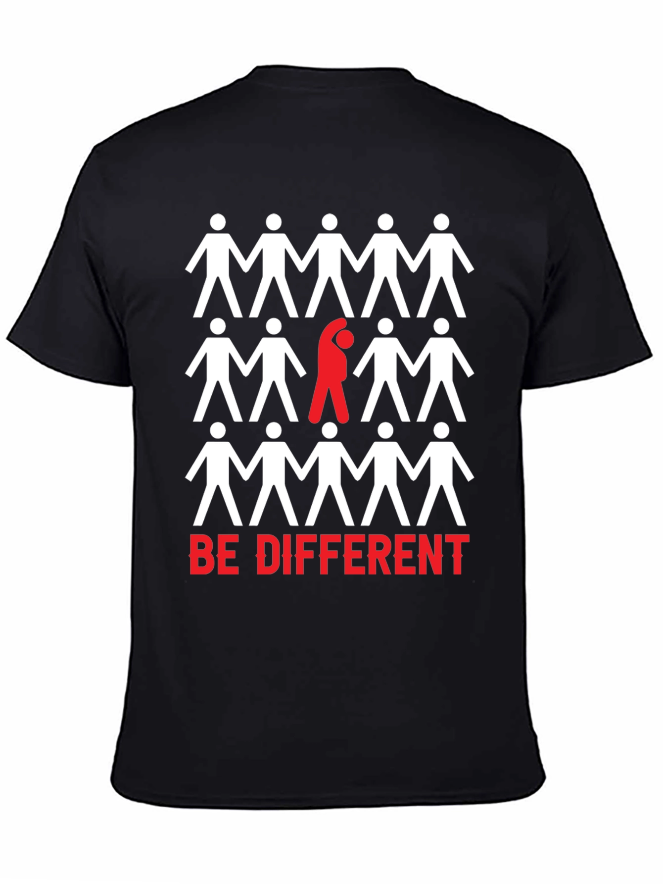 Be Different Graphic Print T-Shirt