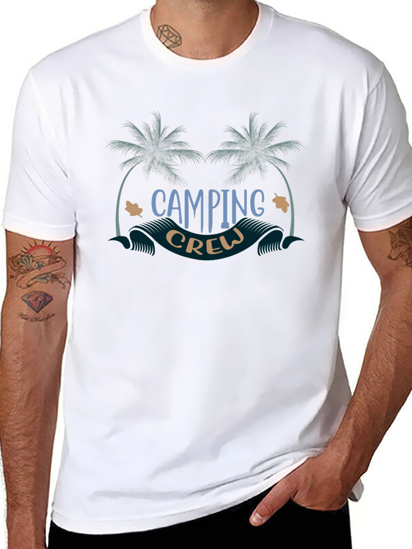 Camping Crew Graphic Tee - Summer Adventure Shirt