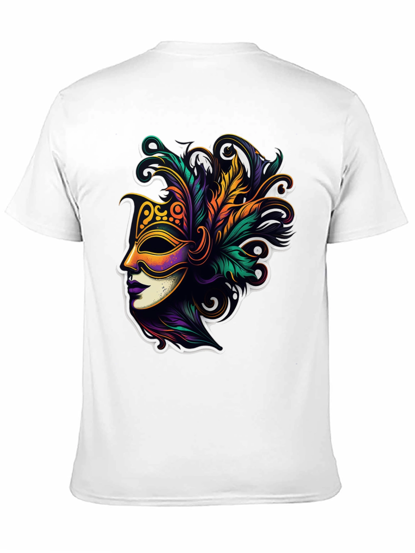Mardi Gras Mask T-Shirt - Unisex Fashion Tee
