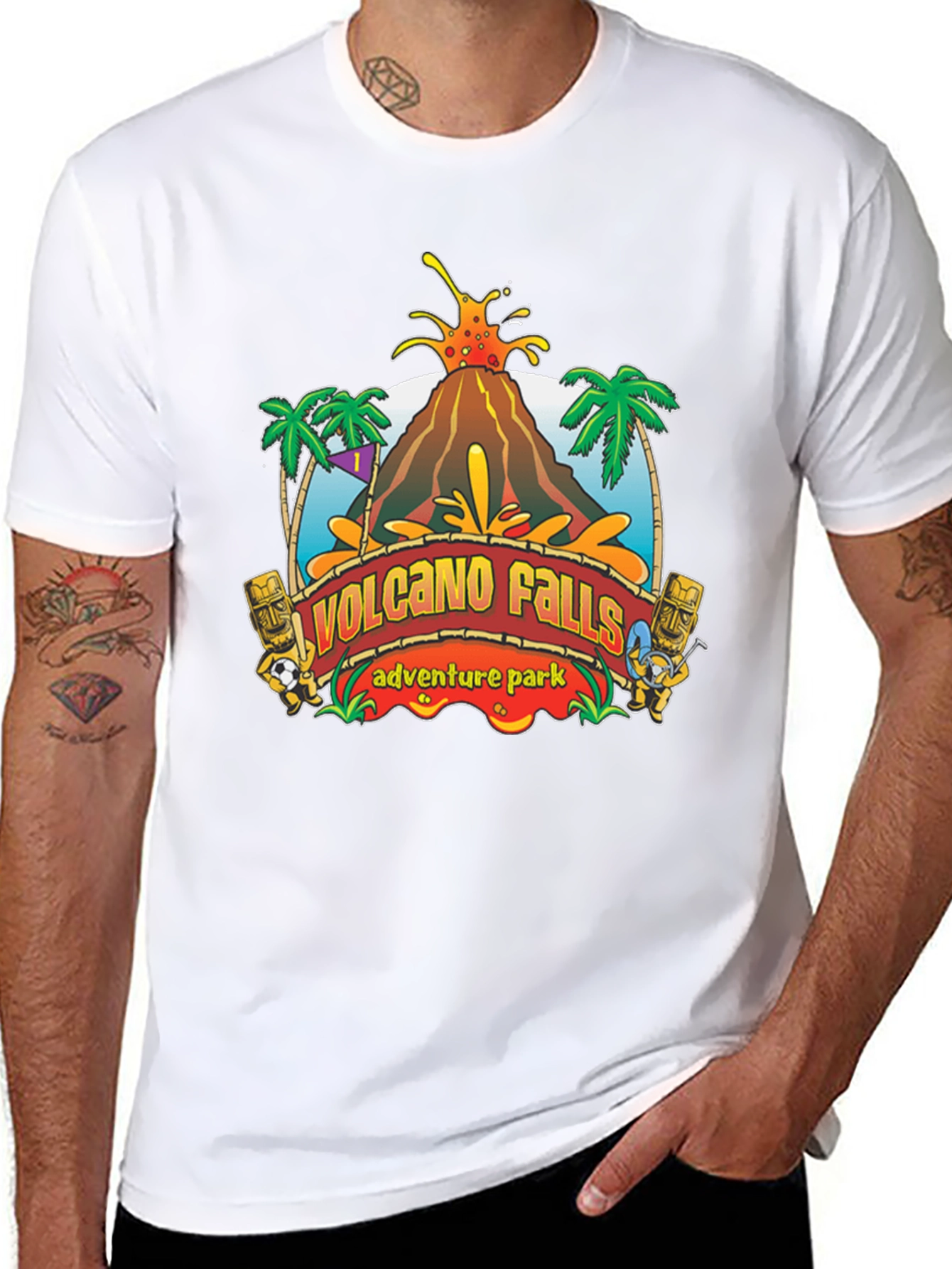 Volcano Falls Adventure Park Black T-Shirt