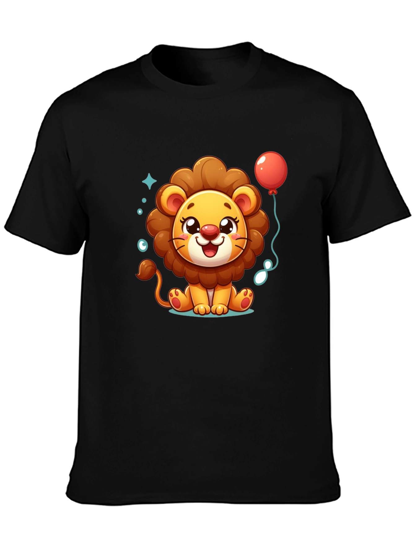 Cute Cartoon Lion Graphic Tee