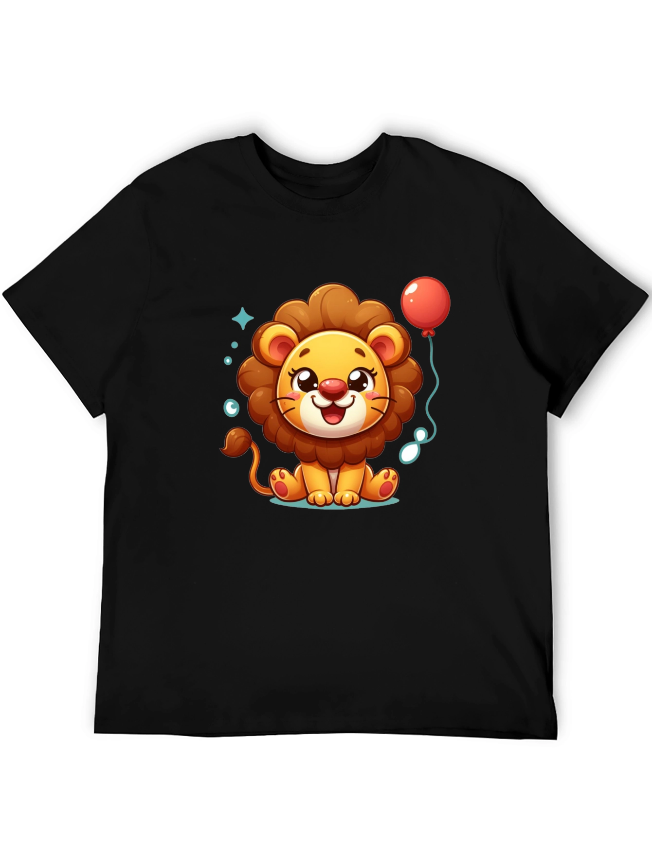 Cute Cartoon Lion Graphic Tee