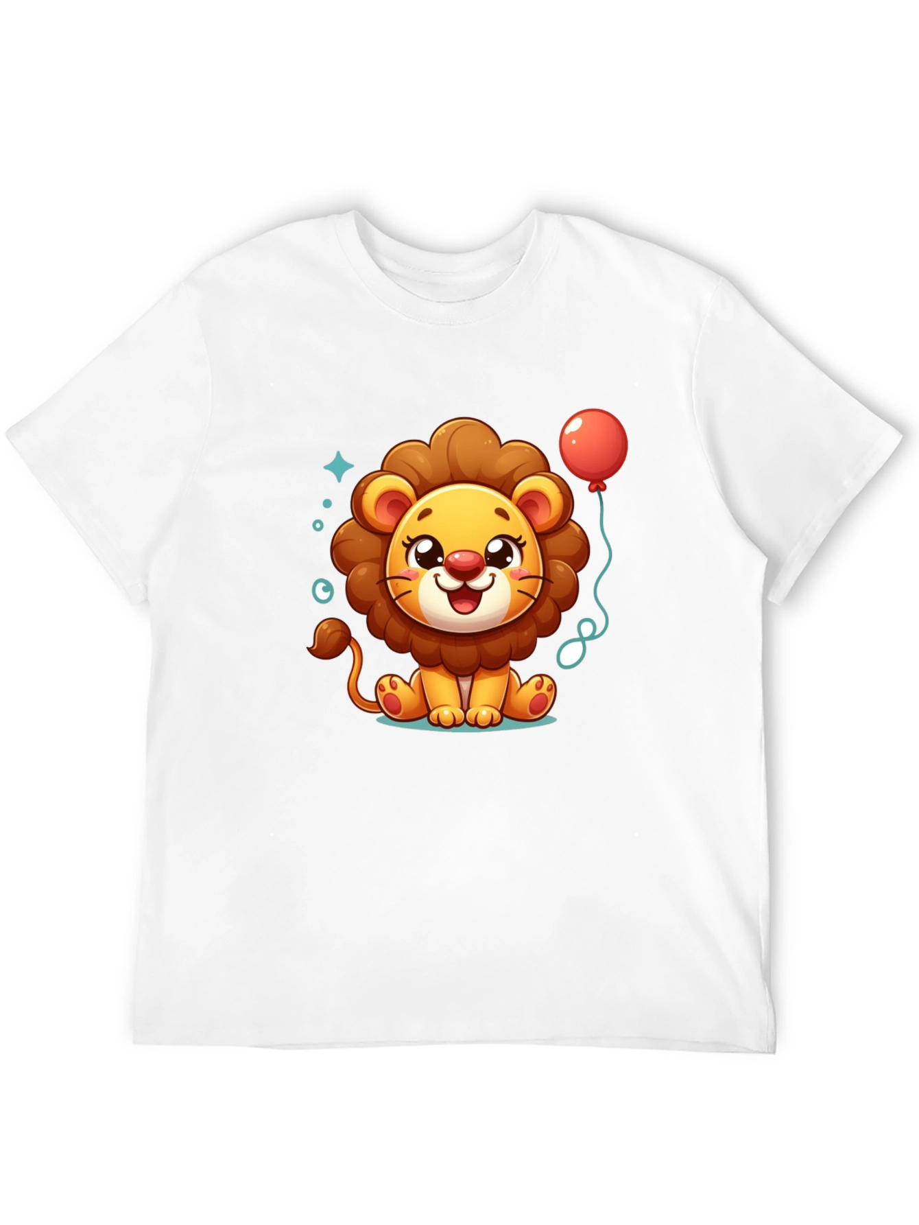 Cute Cartoon Lion Graphic Tee