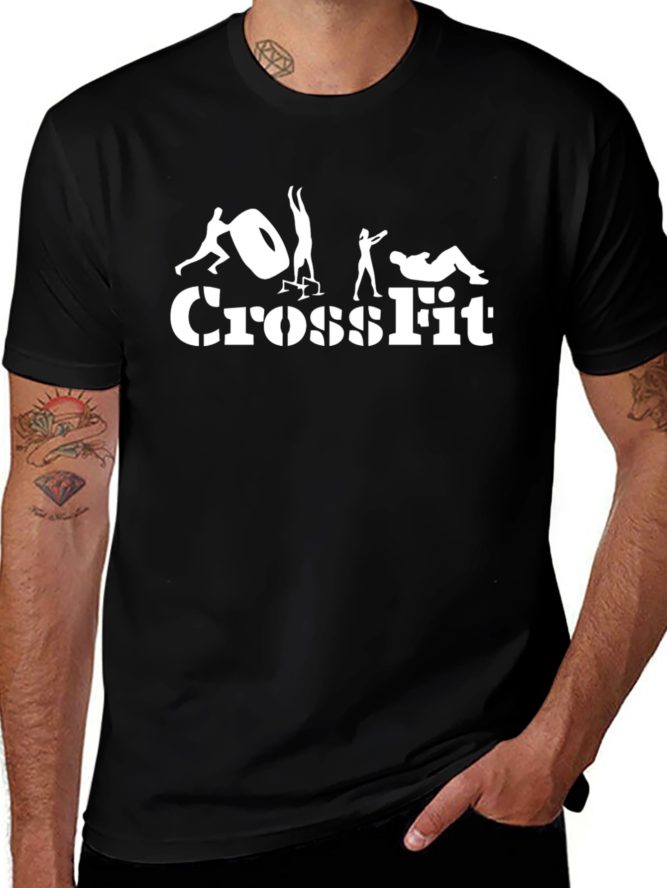 Crossfit Training Black T-Shirt