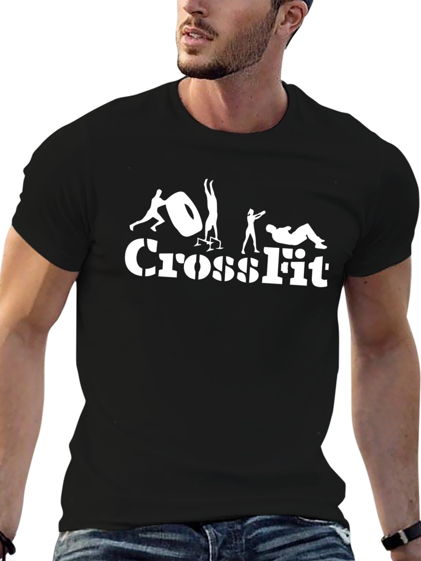 Crossfit Training Black T-Shirt