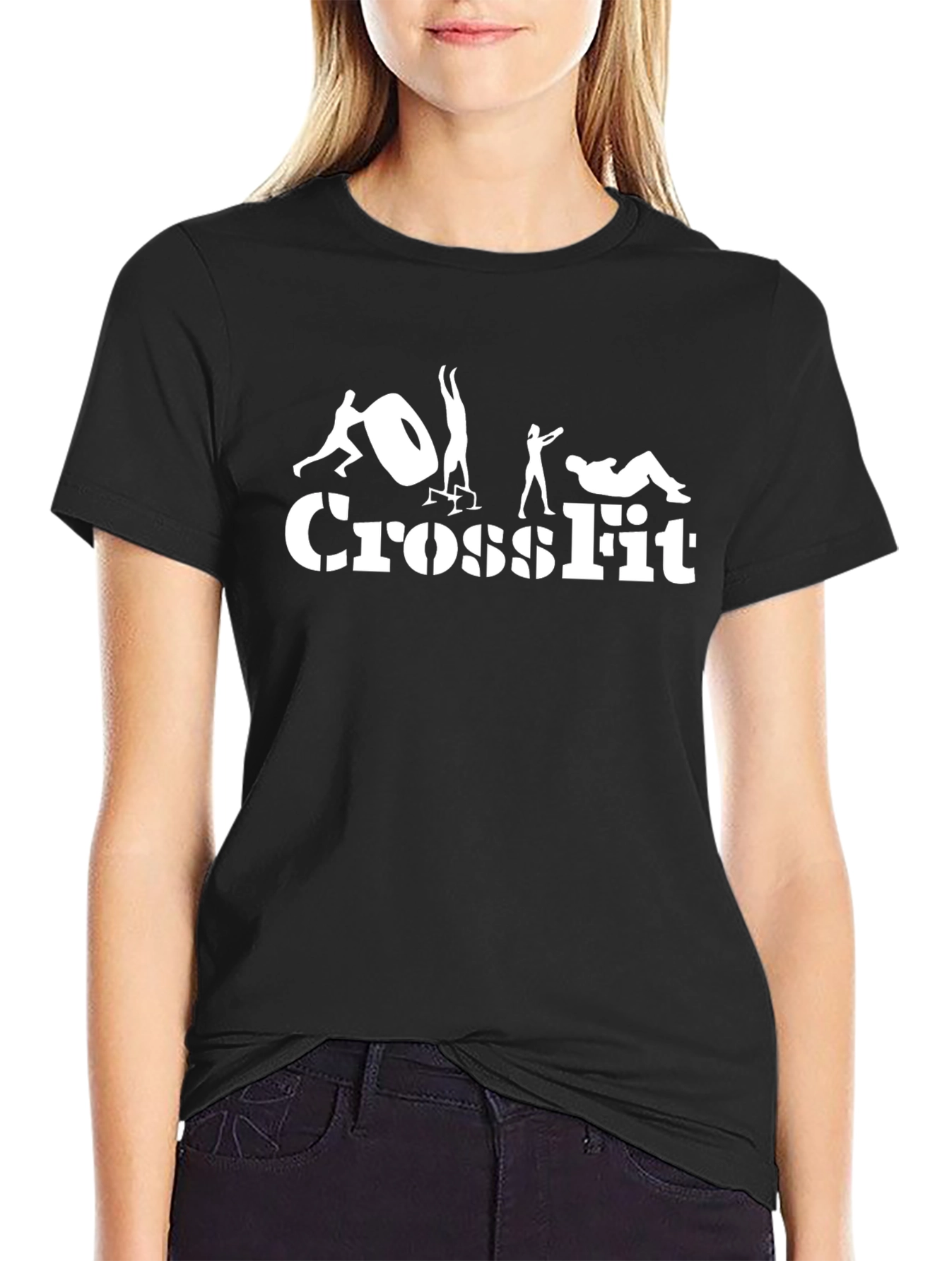 Crossfit Training Black T-Shirt