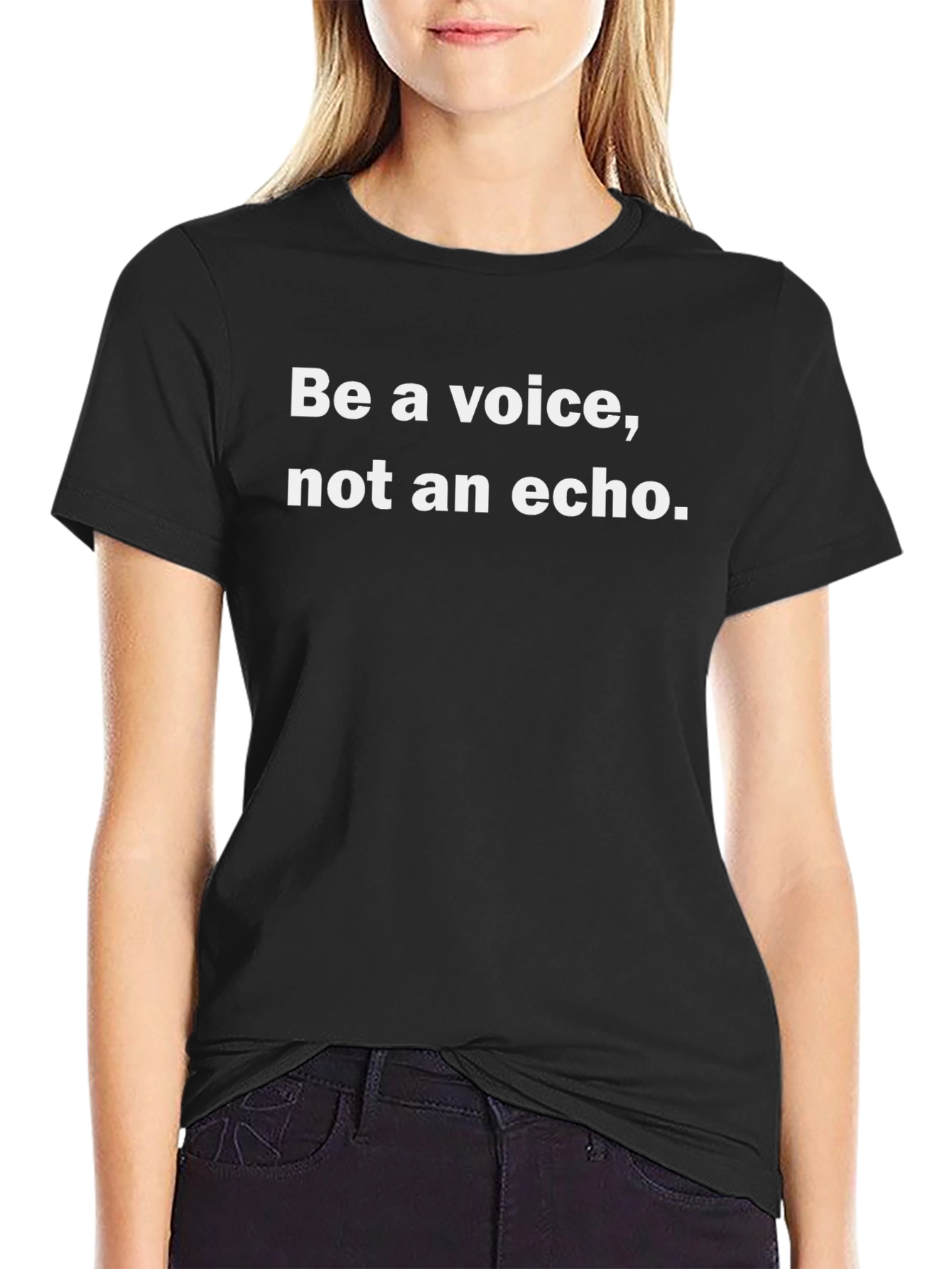 Be a Voice Black Graphic Tee