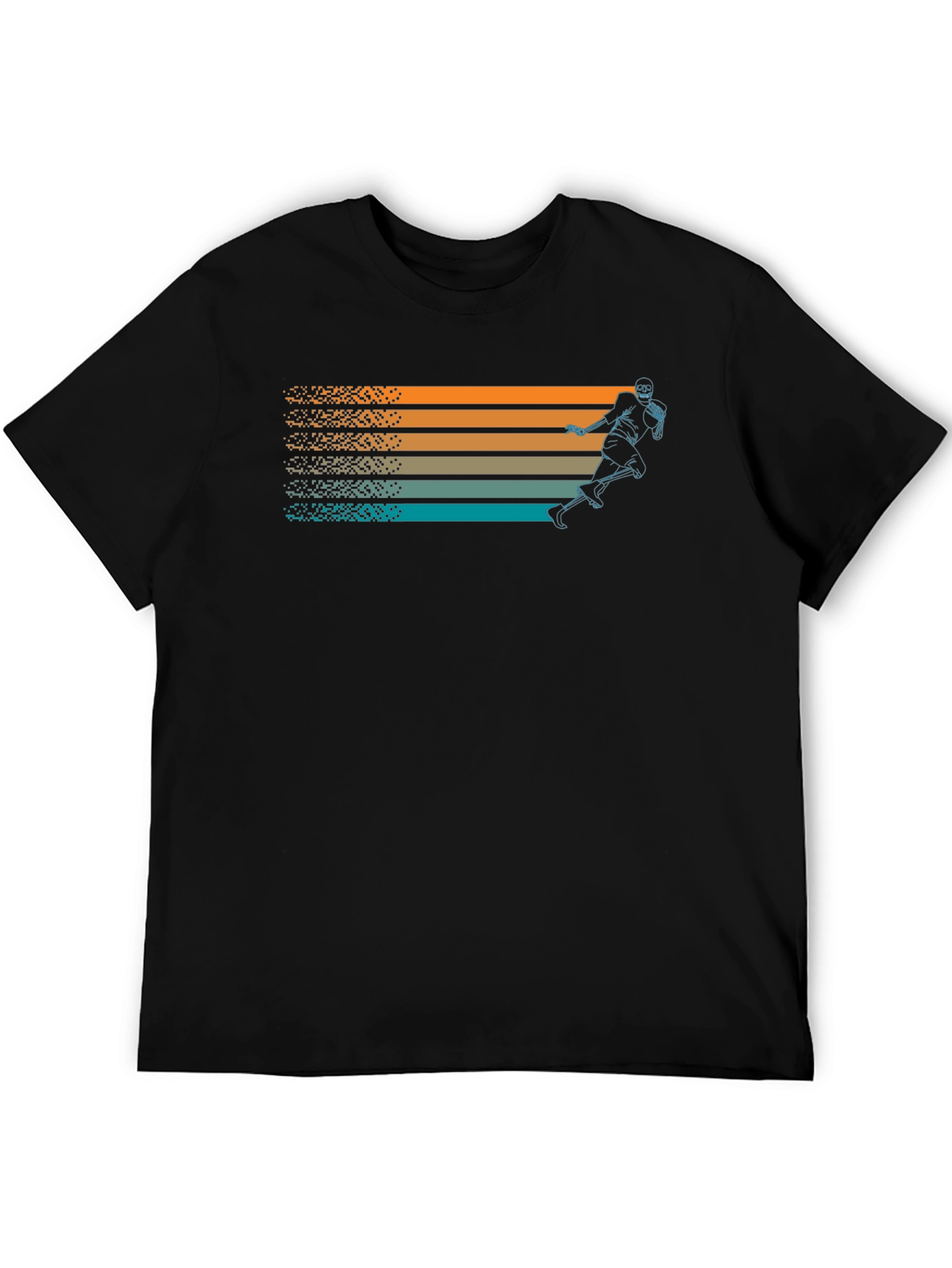 Retro Football Player Graphic T-Shirt