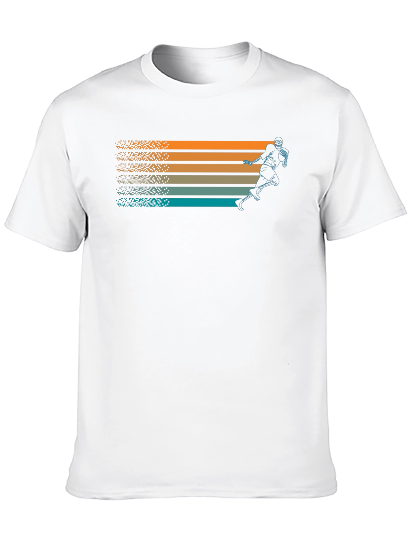 Retro Football Player Graphic T-Shirt