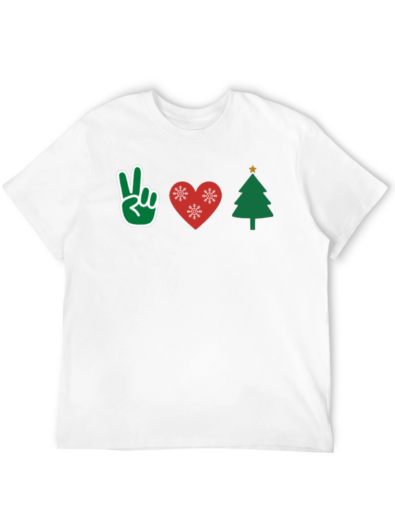 Peace Love Christmas T-Shirt Holiday Tee