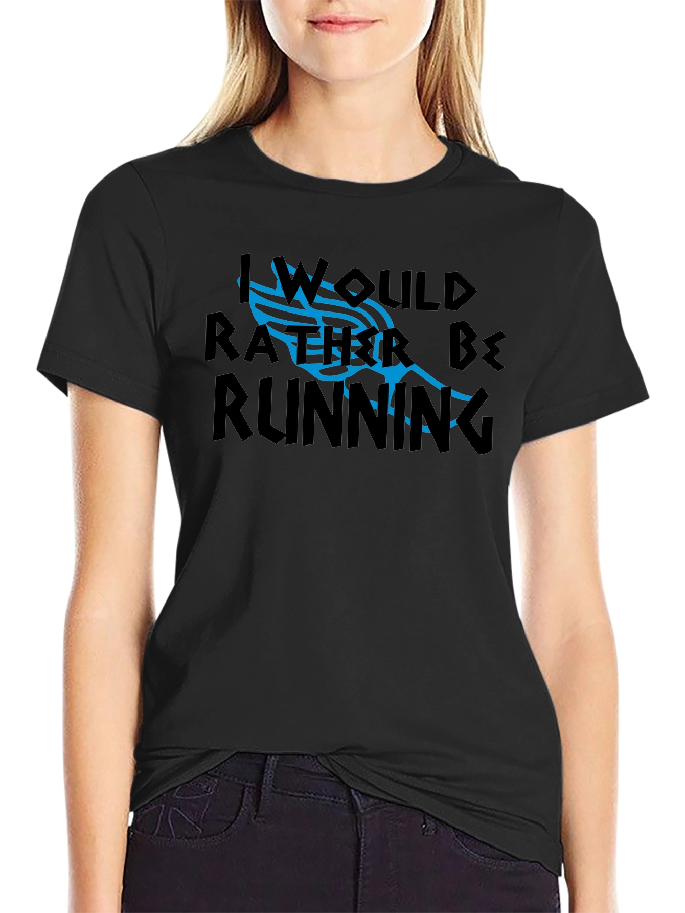I Would Rather Be Running Graphic Tee