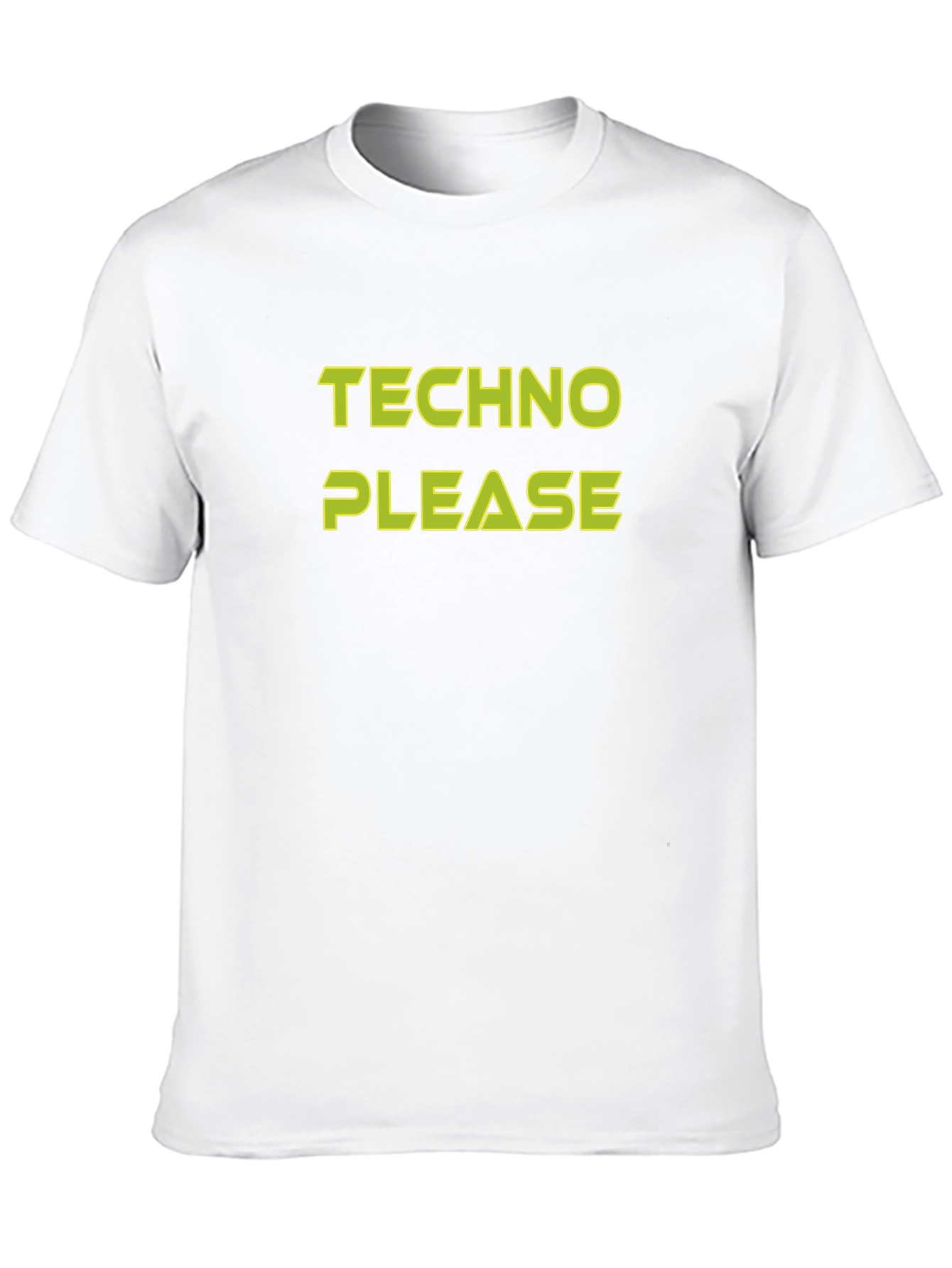 Techno Please Black Graphic Tee