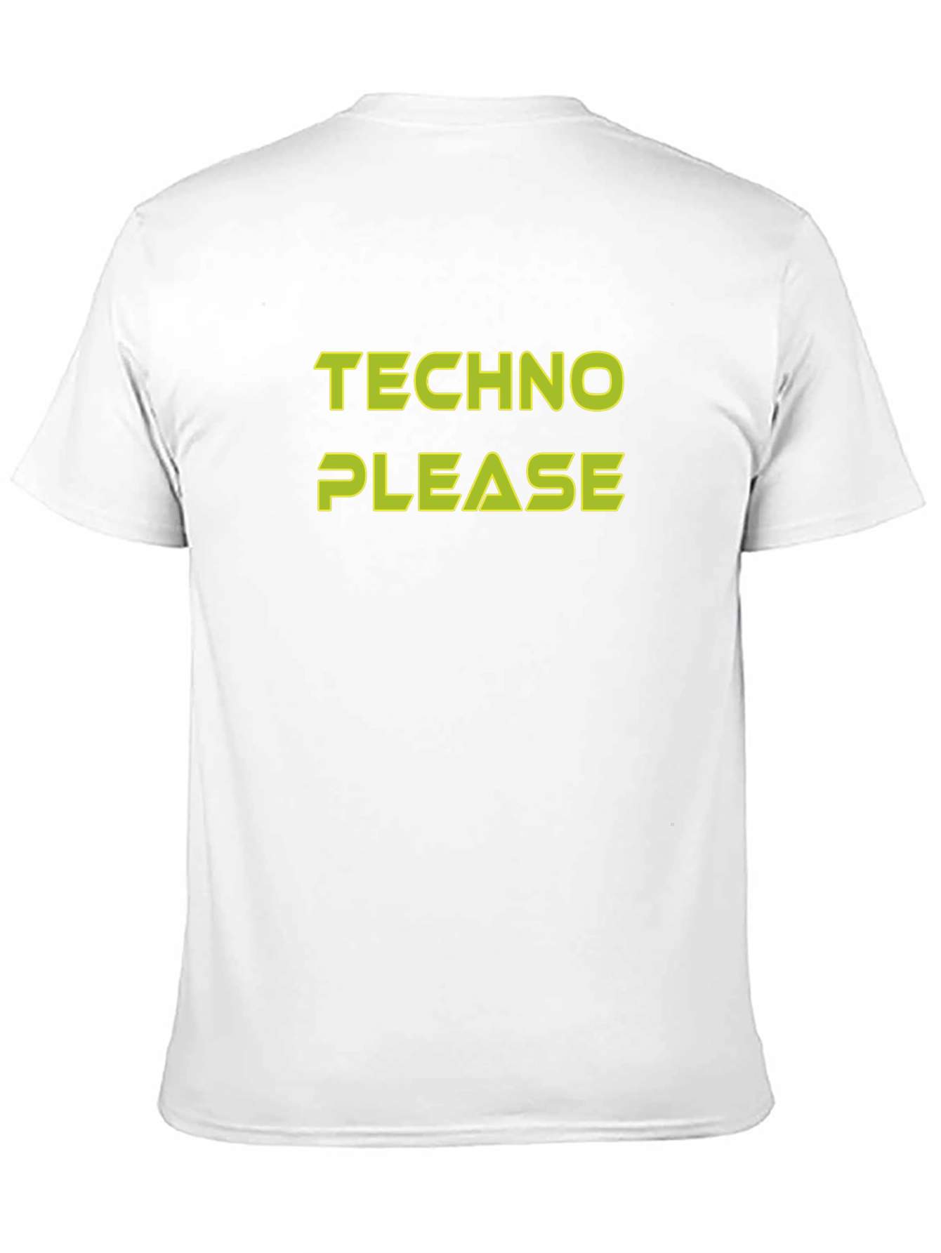 Techno Please Black Graphic Tee