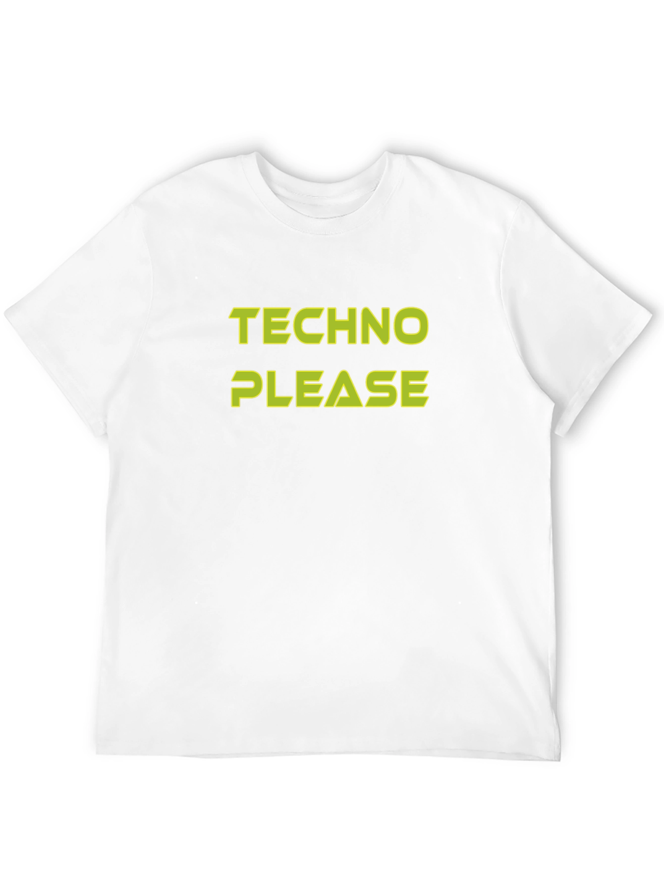 Techno Please Black Graphic Tee