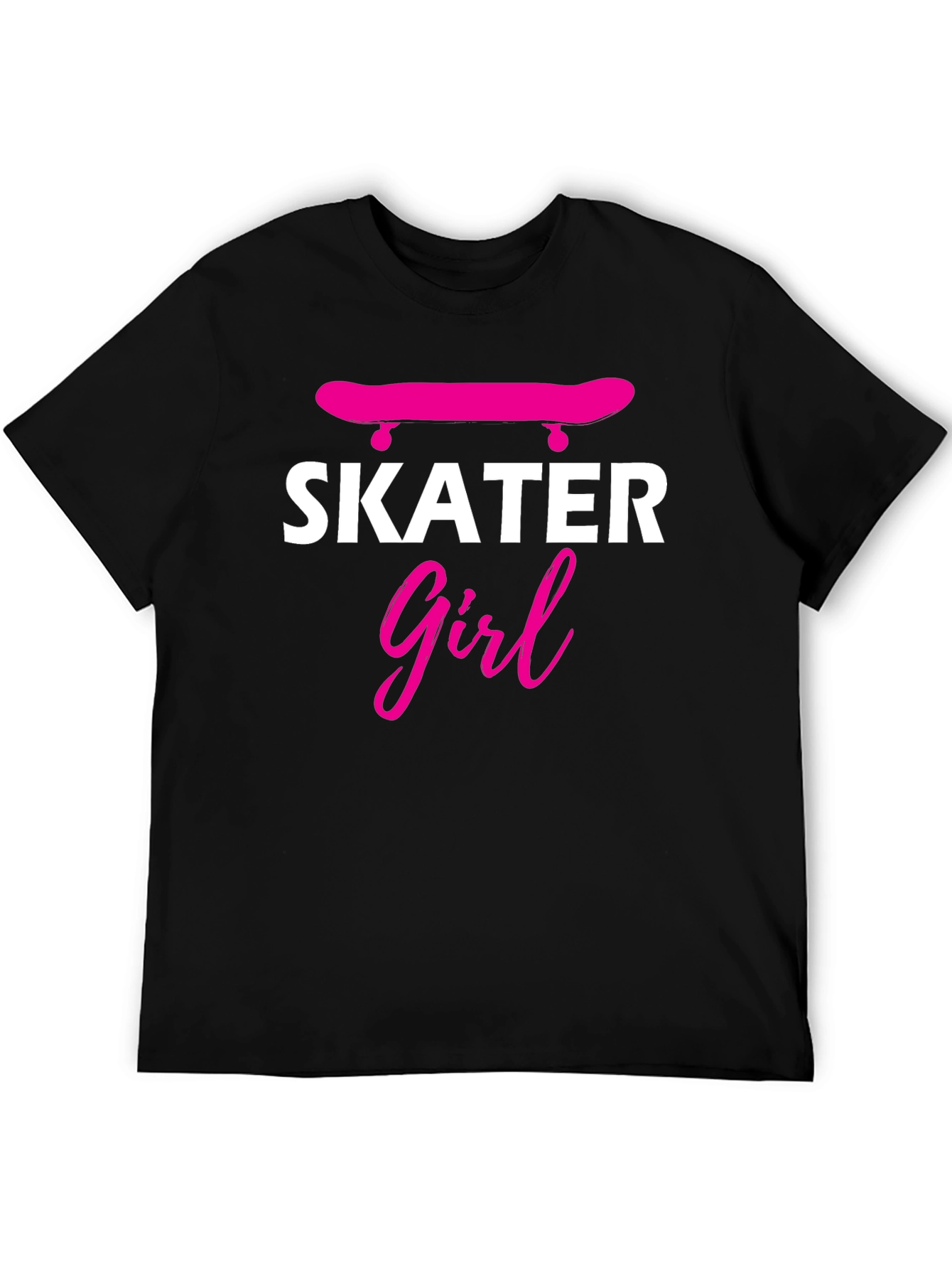 Skater Girl Graphic T-Shirt - Trendy Skateboarding Tee