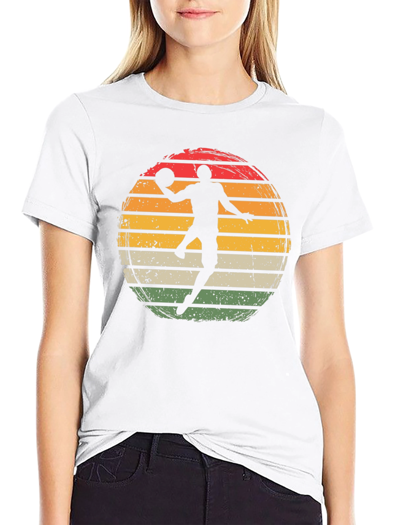 Retro Basketball Player Graphic Tee