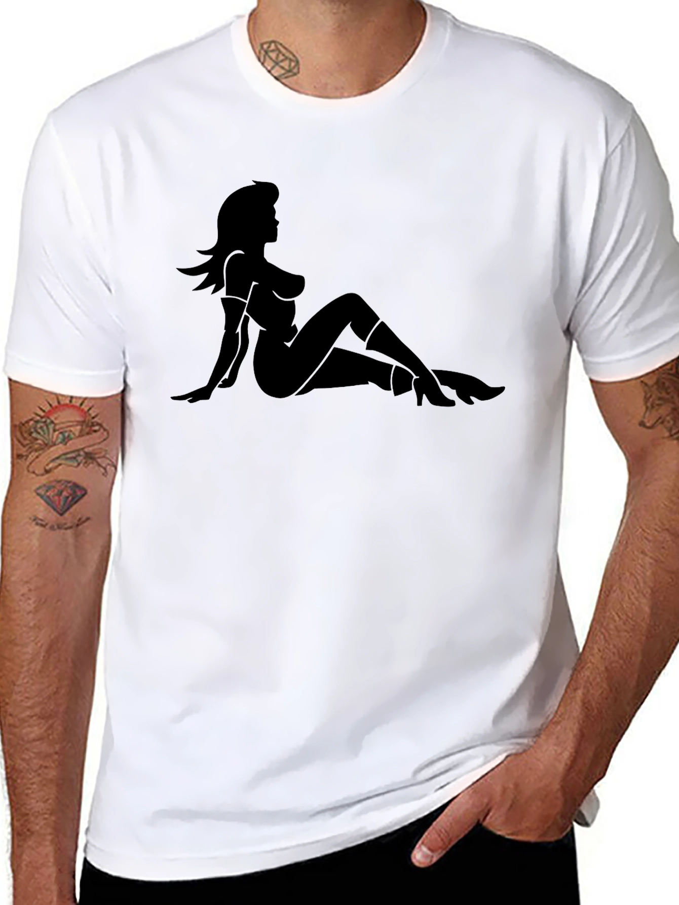 Silhouette Graphic Tee - Classic Black T-Shirt