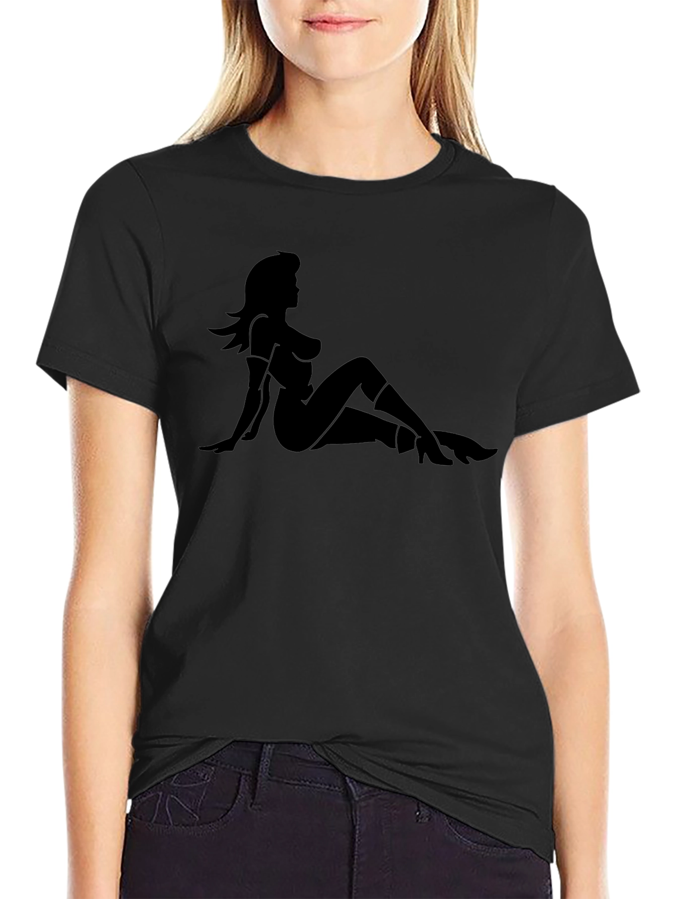 Silhouette Graphic Tee - Classic Black T-Shirt