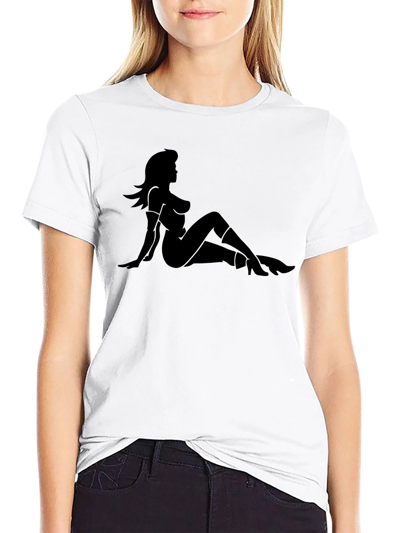 Silhouette Graphic Tee - Classic Black T-Shirt