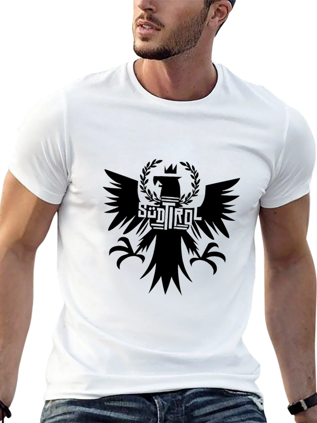 South Tyrol Eagle Crest Black T-Shirt