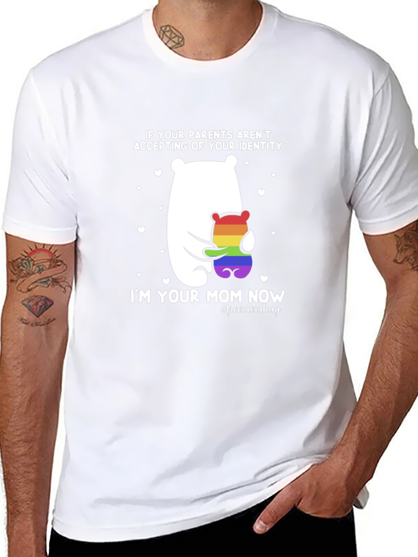 LGBT Pride Mom Hug T-Shirt