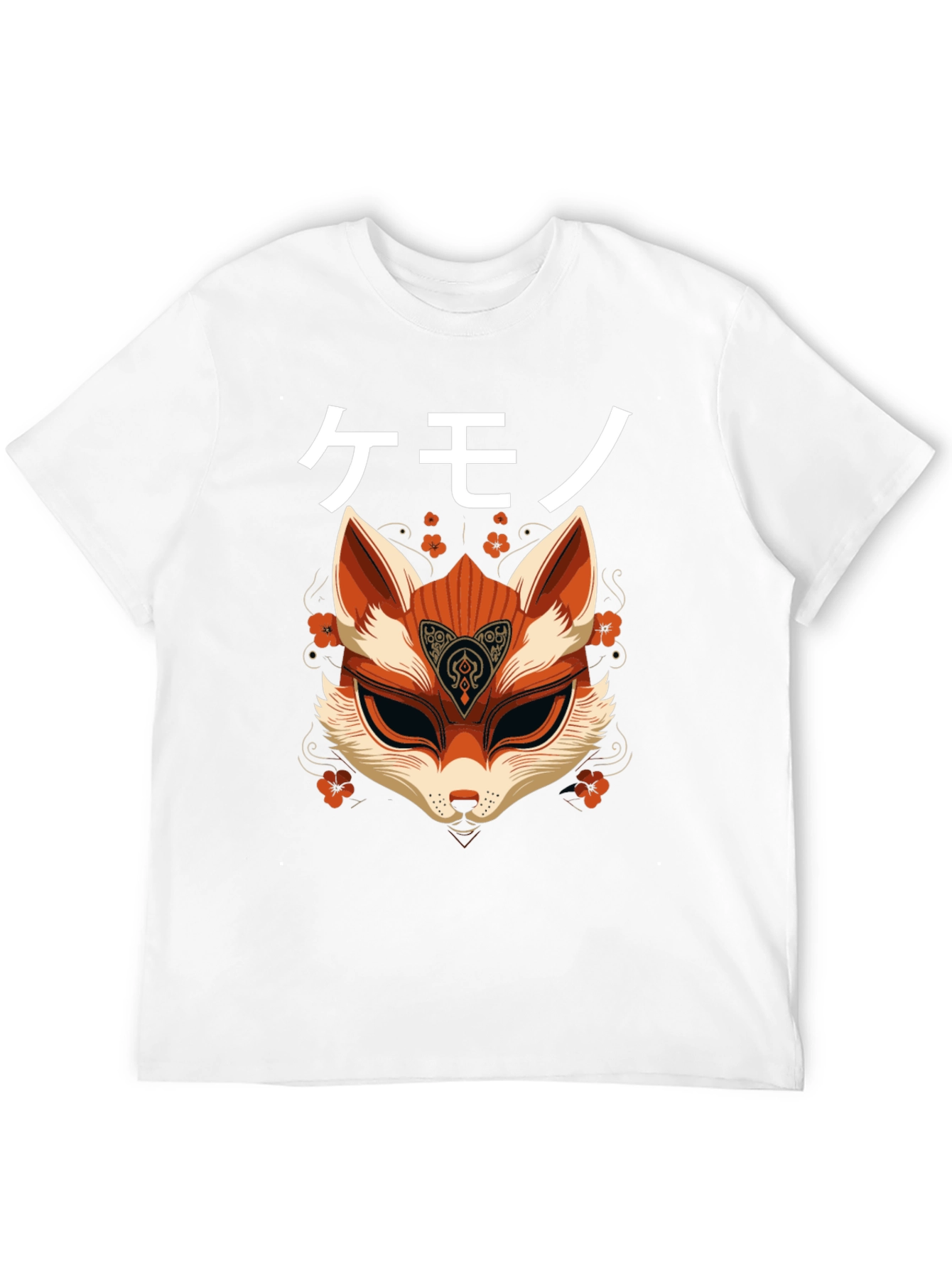Kemono Fox Mask Graphic T-Shirt
