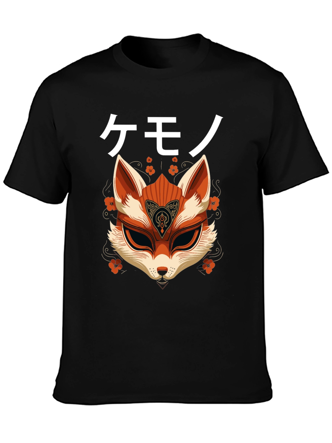 Kemono Fox Mask Graphic T-Shirt