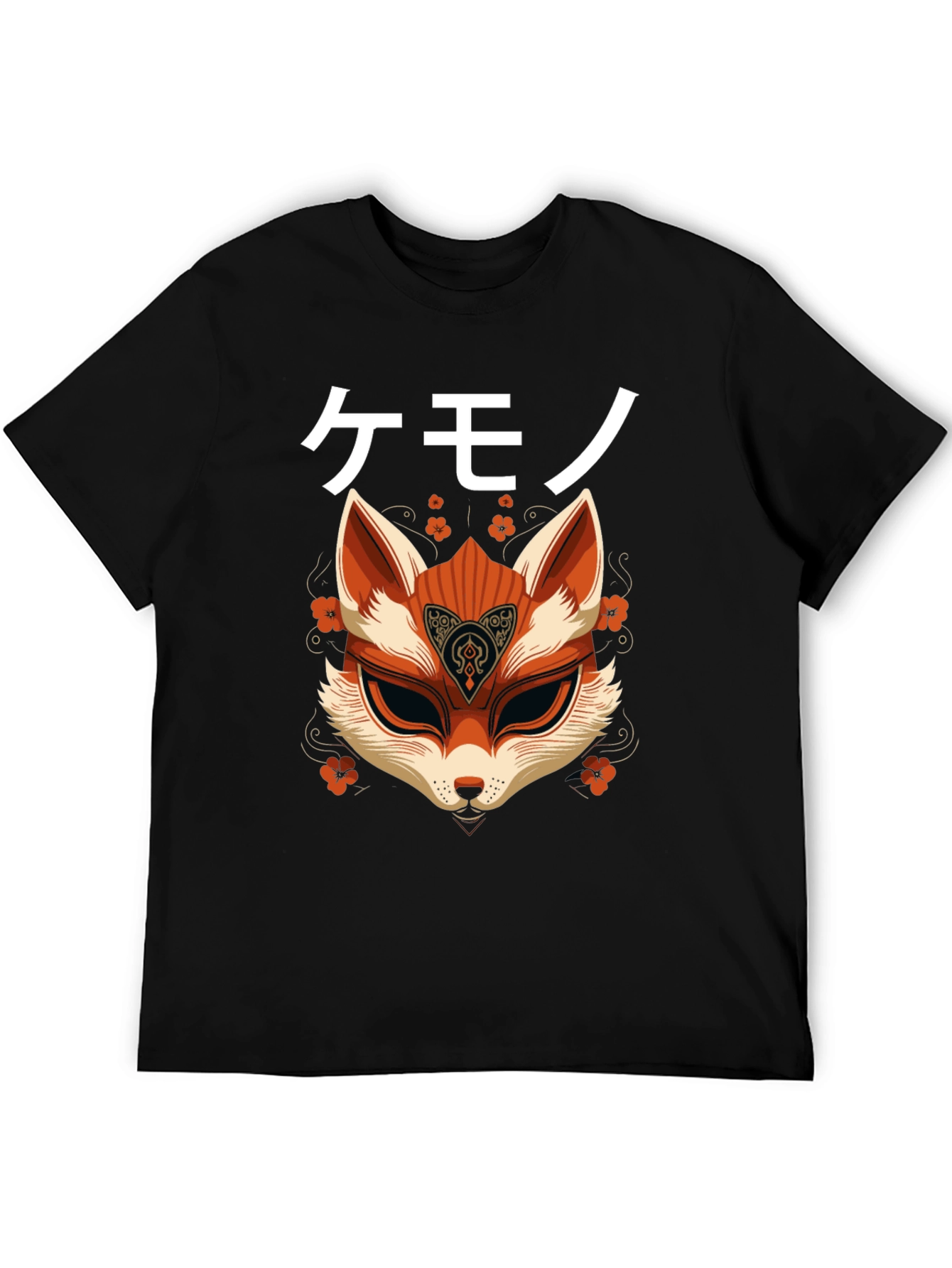 Kemono Fox Mask Graphic T-Shirt