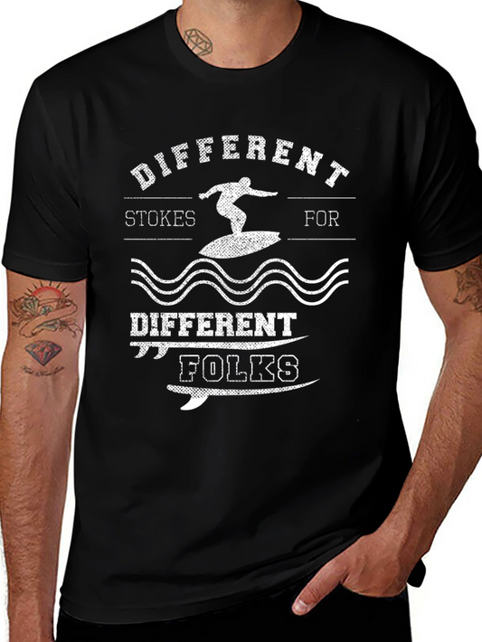 Different Strokes Surfing Graphic Tee