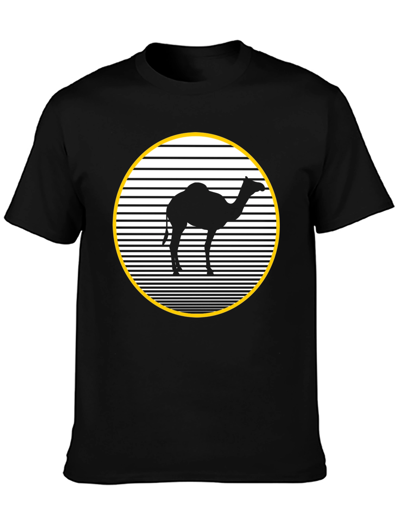 Camel Silhouette T-Shirt - Black Graphic Tee
