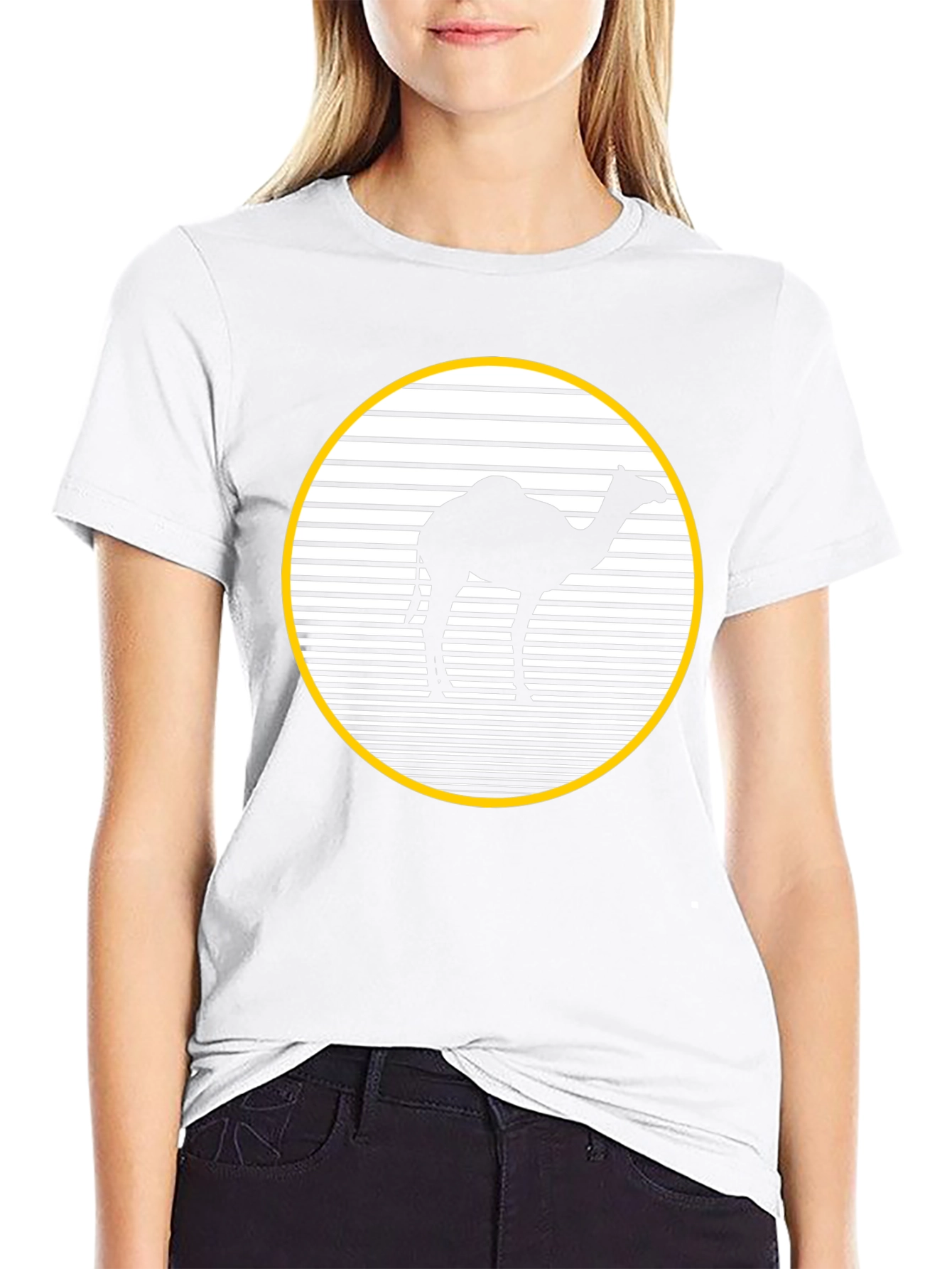 Camel Silhouette T-Shirt - Black Graphic Tee