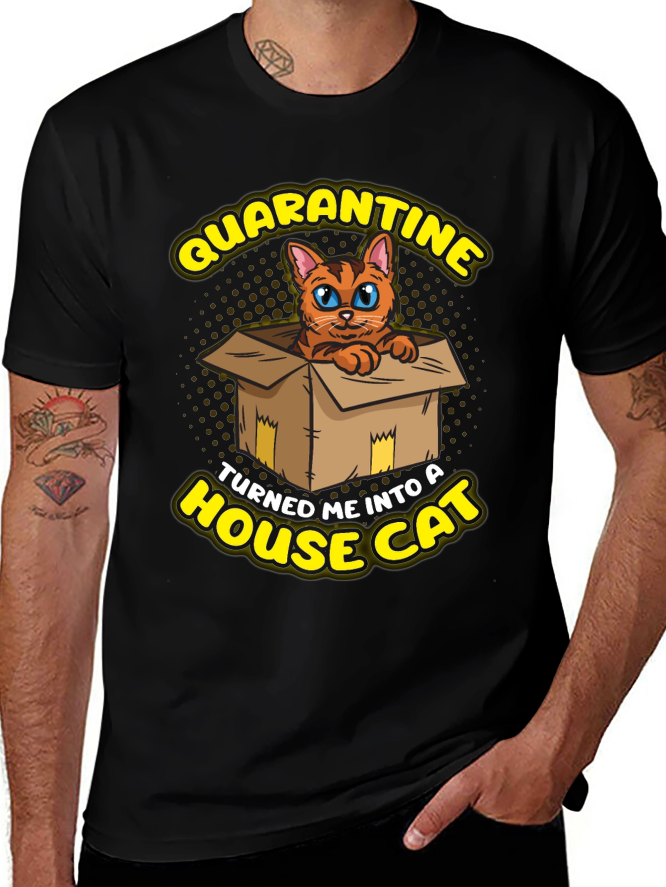 Quarantine House Cat Graphic Tee