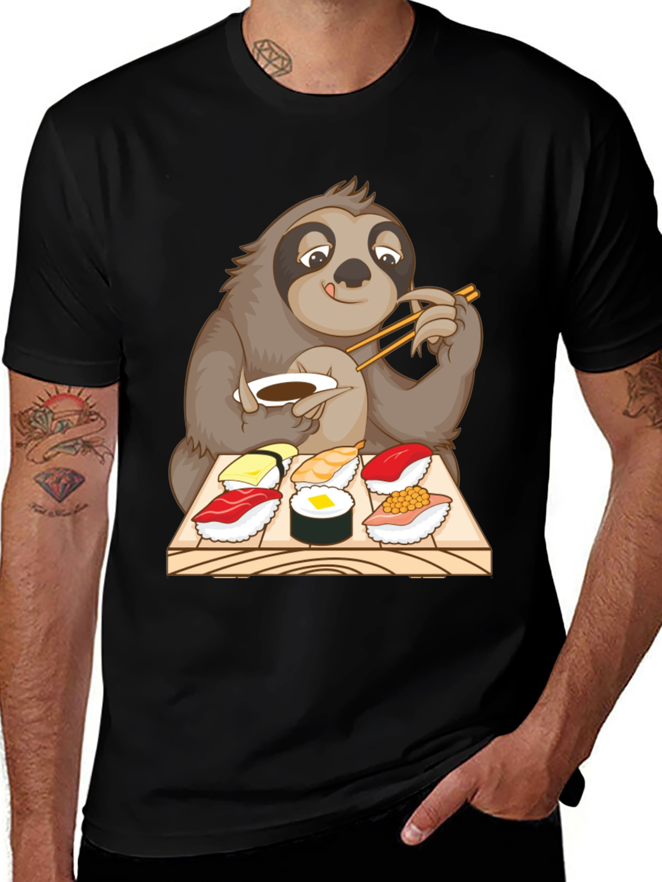 Sloth Sushi T-Shirt - Cute & Funny Animal Tee
