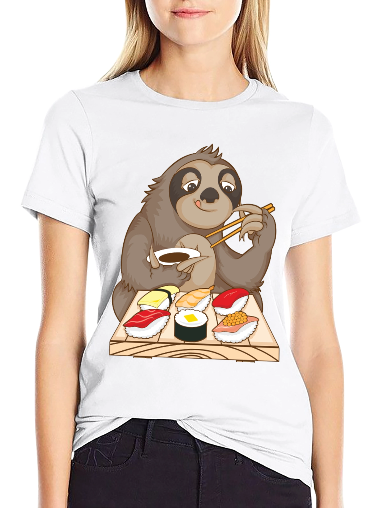 Sloth Sushi T-Shirt - Cute & Funny Animal Tee