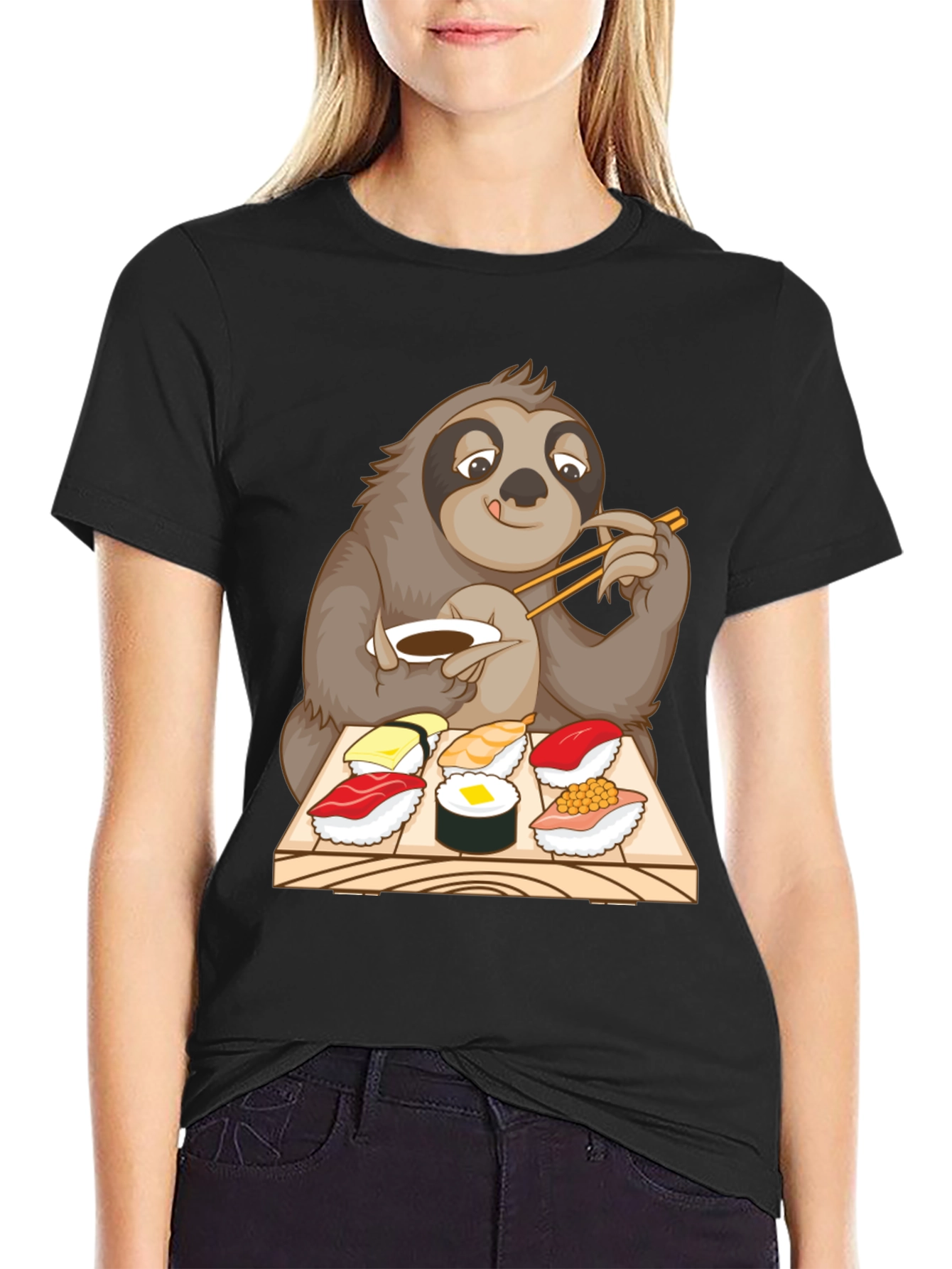 Sloth Sushi T-Shirt - Cute & Funny Animal Tee