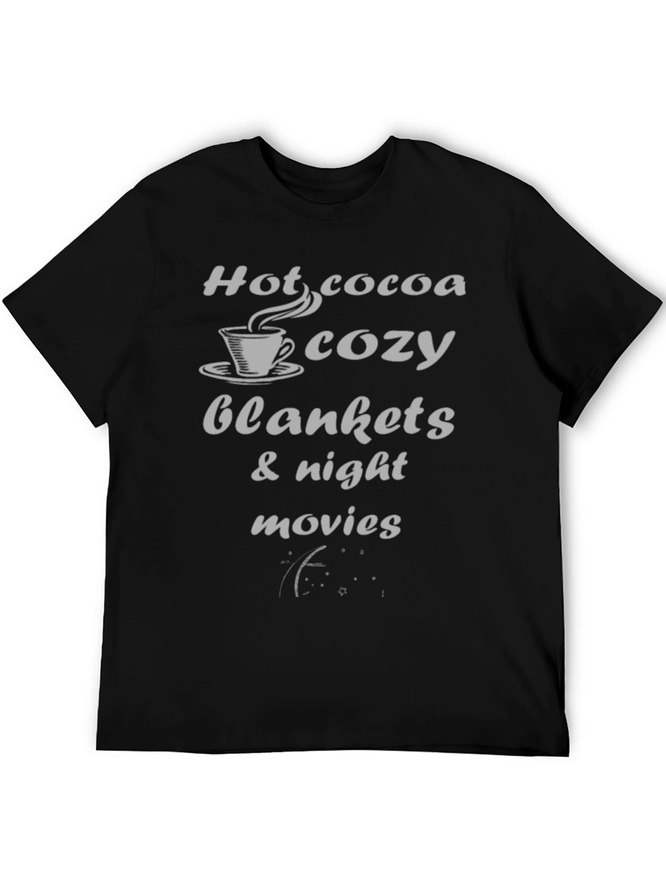 Cozy Season Black Graphic T-Shirt