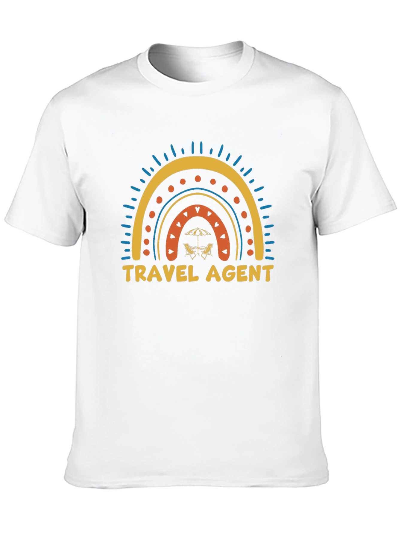 Travel Agent Rainbow Graphic Tee